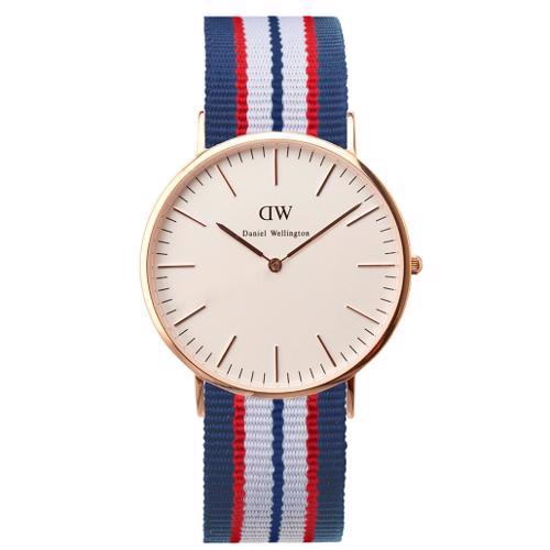 Image of Daniel Wellington Belfast rosa forgyldt herre ur, 0113DW